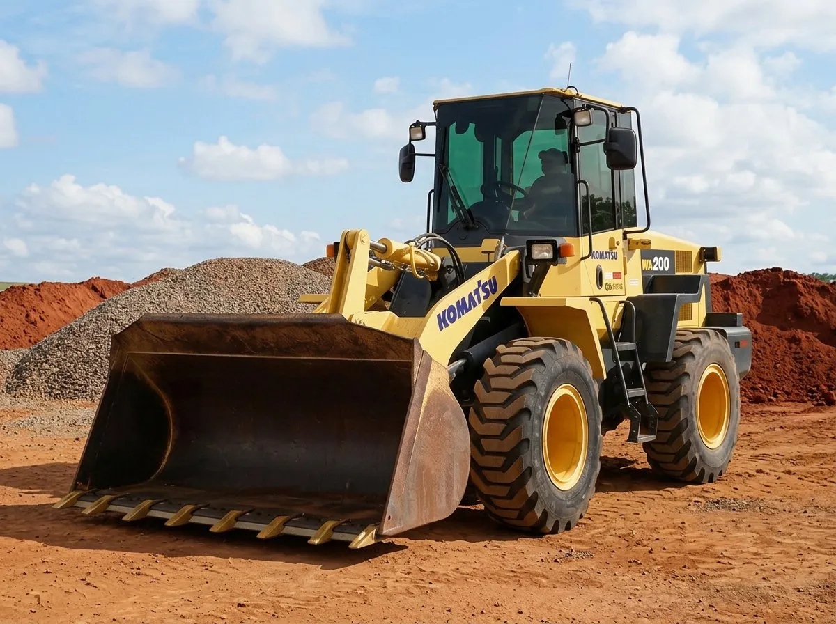 Pá Carregadeira de Rodas Komatsu WA200-6
