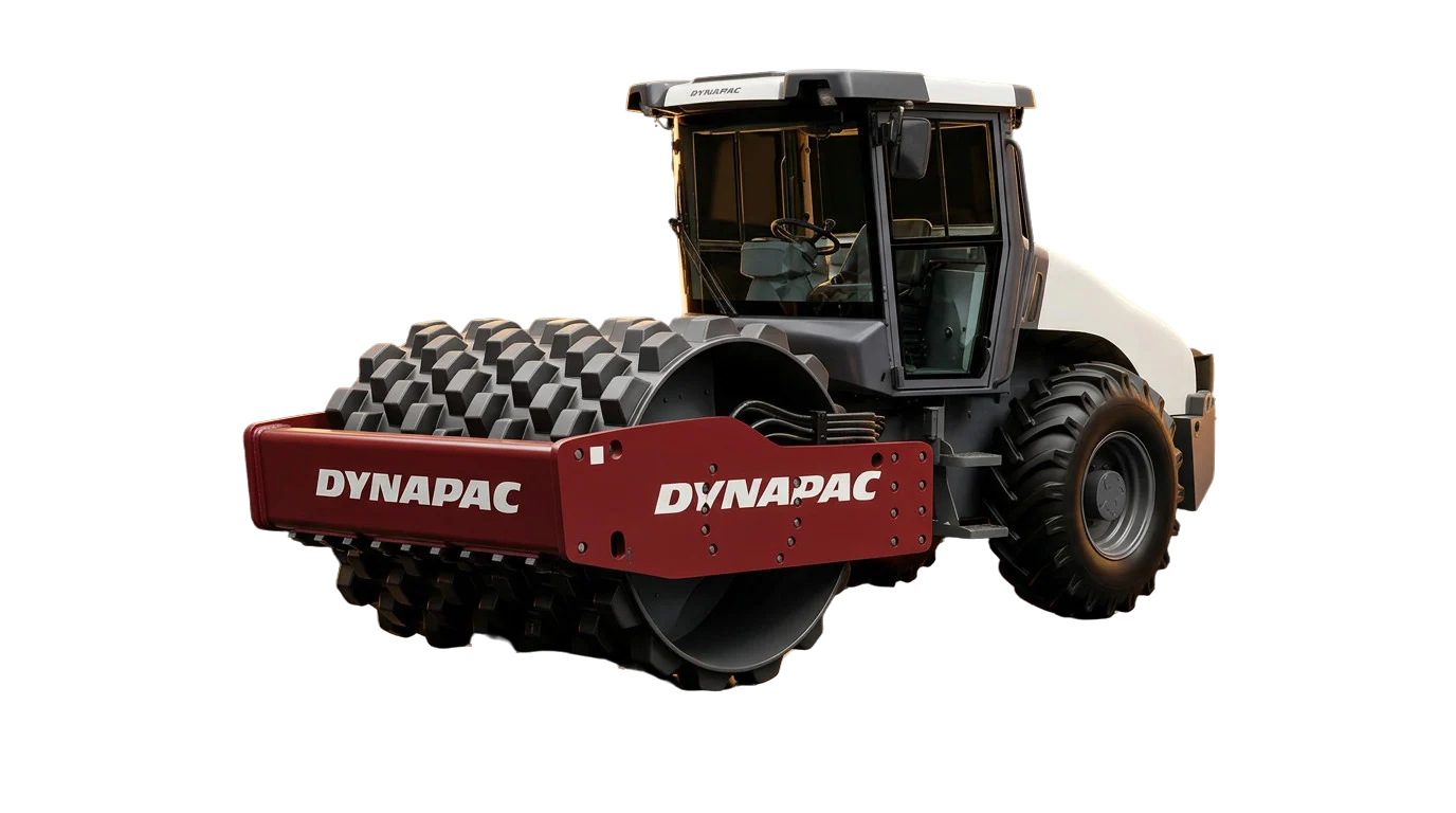 Rolo Compactador Pé de Carneiro Dynapac CA25PD da frota FRP Locações
